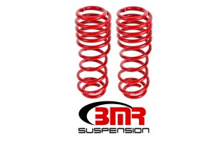 Ford Shelby GT500 Lowering Springs - Rear - BMR Suspension - Handling Version - Red - `07-`14